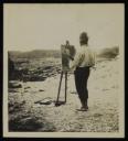 Anonymous, ‘Photograph of Henry Scott Tuke painting on Newport beach’ [c.1917]