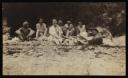 Anonymous, ‘Photograph of group on Newporth beach’ [c.1917]
