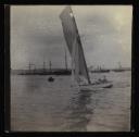 Anonymous, ‘Photograph of Henry Scott Tuke sailing at Fowey with rowing boat in background’ [c.1902]
