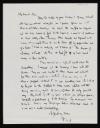 Walter Richard Sickert, recipient: Anna Hope Hudson, ‘Letter from Walter Sickert to Nan Hudson’ [c.1915]