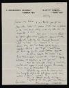Walter Richard Sickert, recipient: Anna Hope Hudson, ‘Letter from Walter Sickert to Nan Hudson, addressed 6 Mornington Crescent, London’ [1907]