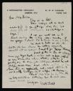 Walter Richard Sickert, recipient: Anna Hope Hudson, ‘Letter from Walter Sickert to Nan Hudson, addressed 6 Mornington Crescent, London’ [c.1907]