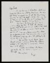 Walter Richard Sickert, recipient: Ethel Sands, ‘Letter from Walter Sickert to Ethel Sands’ [c.October–November 1914]