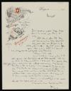 Walter Richard Sickert, recipient: Ethel Sands, ‘Letter from Walter Sickert to Ethel Sands, addressed Café Suisse, Dieppe’ [1913]