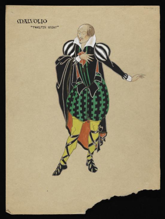Costume design for Malvolio 'Twelfth Night'', Dame Eileen Mayo – Tate  Archive | Tate