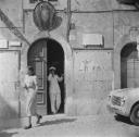 Nigel Henderson, ‘Photograph of an unidentified man in a doorway’ [c.1951–2]