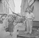 Nigel Henderson, ‘Photograph of people in a busy unidentified street’ [c.1951–2]