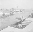 Nigel Henderson, ‘Photograph of an unidentified man inside a docked boat, possibly in Venice’ [c.1951–2]