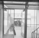 Nigel Henderson, ‘Photograph showing interior of Hunstanton Secondary Modern School, Norfolk, during construction’ [c.1953]