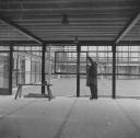 Nigel Henderson, ‘Photograph showing a workman working on the construction of Hunstanton Secondary Modern School, Norfolk’ [c.1953]