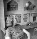 Eileen Agar, ‘Black and white glass lantern slide of Ursula Goldfinger’ [c.1930–60]