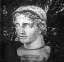Eileen Agar, ‘Black and white glass lantern slide of the head of a Roman statue’ [c.1930]