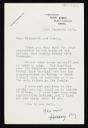 Henry Moore OM, CH, recipient: Cecil Collins, ‘Letter from Henry Moore to Cecil Collins’ 15 December 1959