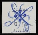Ithell Colquhoun, ‘Small doodle on scrap paper’ [c.1971]