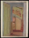 Ithell Colquhoun, ‘Drawing showing a doorway with a staircase behind’ [c.1927–30]