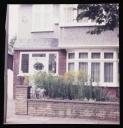 Edith “Wanty” Thomas, ‘Photograph of the exterior, including the blue plaque, of Schwitters’ former home, 39 Westmoreland Road, Barnes, London’ [1970s] 