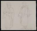 Sir William Rothenstein, ‘Study of two Indian figures, a man and a boy, in robes inscribed ‘W.R. Darjeeling 1911’’ 1911