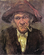 James McNeill Whistler, Head of an Old Man Smoking, 1859