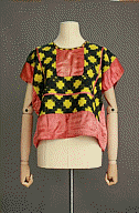 Salmon satin huipil, 