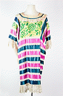 Ribbon and lace huipil, 
