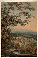 Joseph Mallord William Turner, Thomas Girtin and John Robert Cozens, Tivoli, Villa of Maecenas, 1794-7
