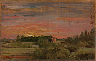 John Constable, View toward the Rectory, East Bergholt, 1810