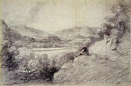 John Constable, View along the River Brathay towards Skelwith Bridge, 1806