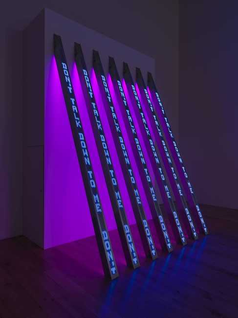 BLUE PURPLE TILT', Jenny Holzer, 2007 | Tate