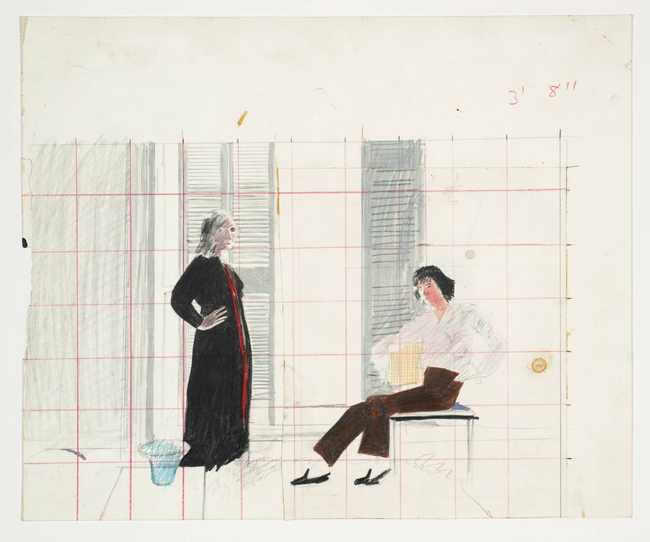 Study for 'Mr and Mrs Clark and Percy'', David Hockney, 1970 | Tate