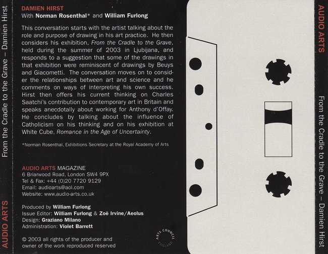 Audio Arts: Published supplement 'Damien Hirst, From the Cradle to