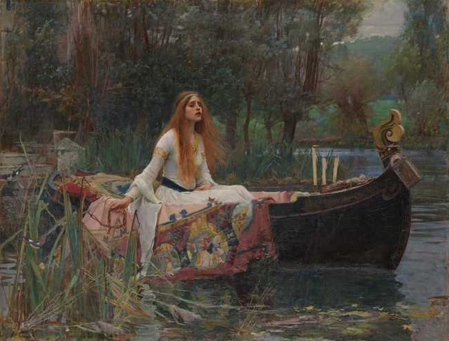 waterhouse painting lady of shalott