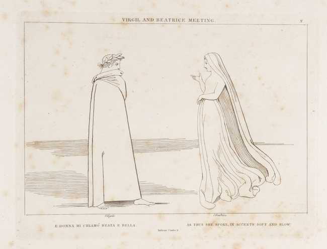 Virgil and Beatrice Meeting after John Flaxman 1807 Tate