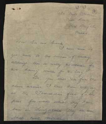 Letter to Edith Thomas ('Wanty') from Ernst Schwitters', Ernst ...