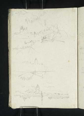‘Roche-Corbon, near Tours‘, Joseph Mallord William Turner, c.1826–8 | Tate