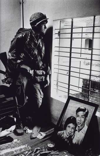 Shell-shocked soldier awaiting transportation away from the frontline, Hue, McCullin, Don