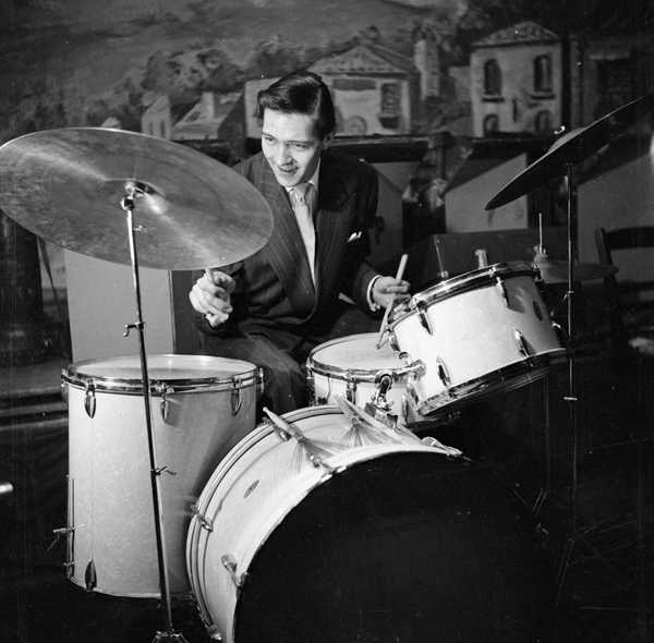 Photograph of Jack Parnell performing on drums‘, Nigel Henderson, [c ...