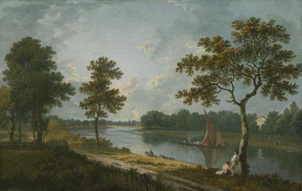 ‘The Thames near Marble Hill, Twickenham‘, Richard Wilson, c.1762 | Tate