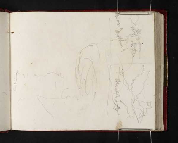 ‘Three Sketches associated with ‘Borthwick’‘, Joseph Mallord William ...