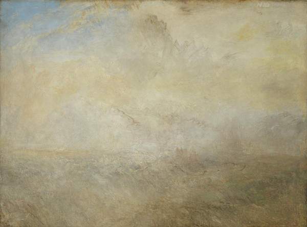 ‘Seascape with Distant Coast‘, Joseph Mallord William Turner, c.1840 | Tate