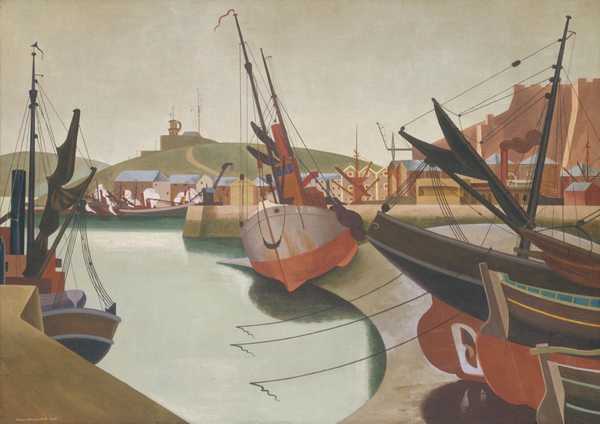 ‘Seaport‘, Edward Wadsworth, 1923 | Tate