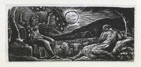 Thenot and Colinet Converse Seated between Two Trees