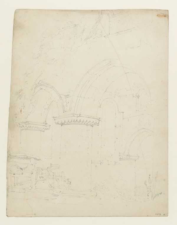 ‘Interior of the Ruins of Buildwas Abbey, Shropshire‘, Joseph Mallord ...