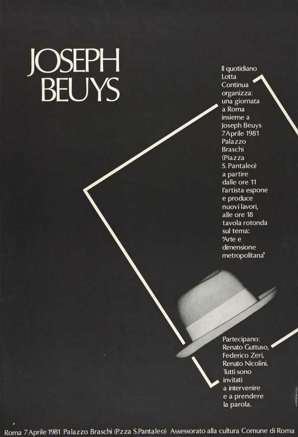 Joseph Beuys. Palazzo Braschi, Rome
