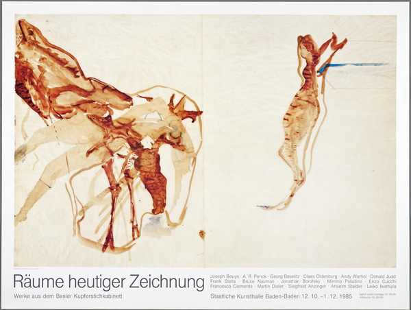 Räume heutiger Zeichnungen. Werke aus dem Basler Kupferstichkabitnett.