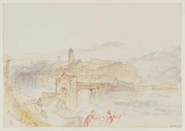 ‘Rheinfelden from the North‘, Joseph Mallord William Turner, 1844 | Tate