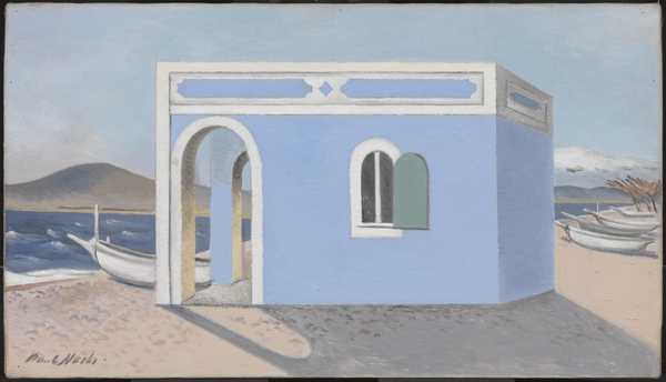Blue House on the Shore