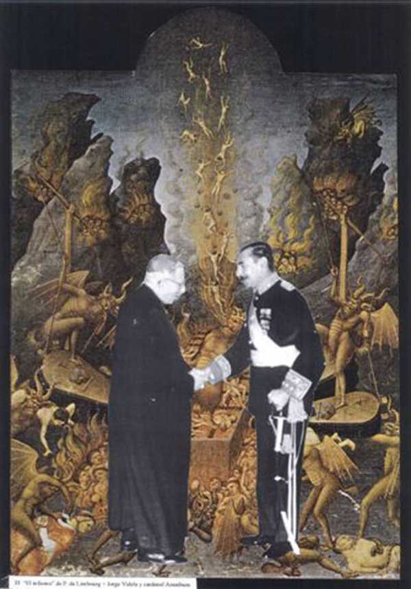 ‘The Inferno’ by P. de Limbourg + Jorge Videla and Cardinal Aramburu