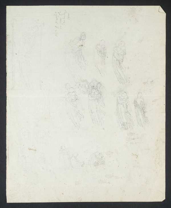 [title not known] Verso: Figurative Sketches