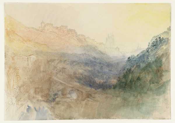 ‘Lausanne, from the West: Sample Study‘, Joseph Mallord William Turner ...