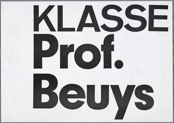 Klasse Prof. Beuys